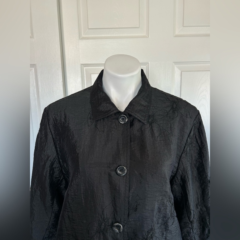 Democracy Black Embroidered Jacket - Picture 3 of 12